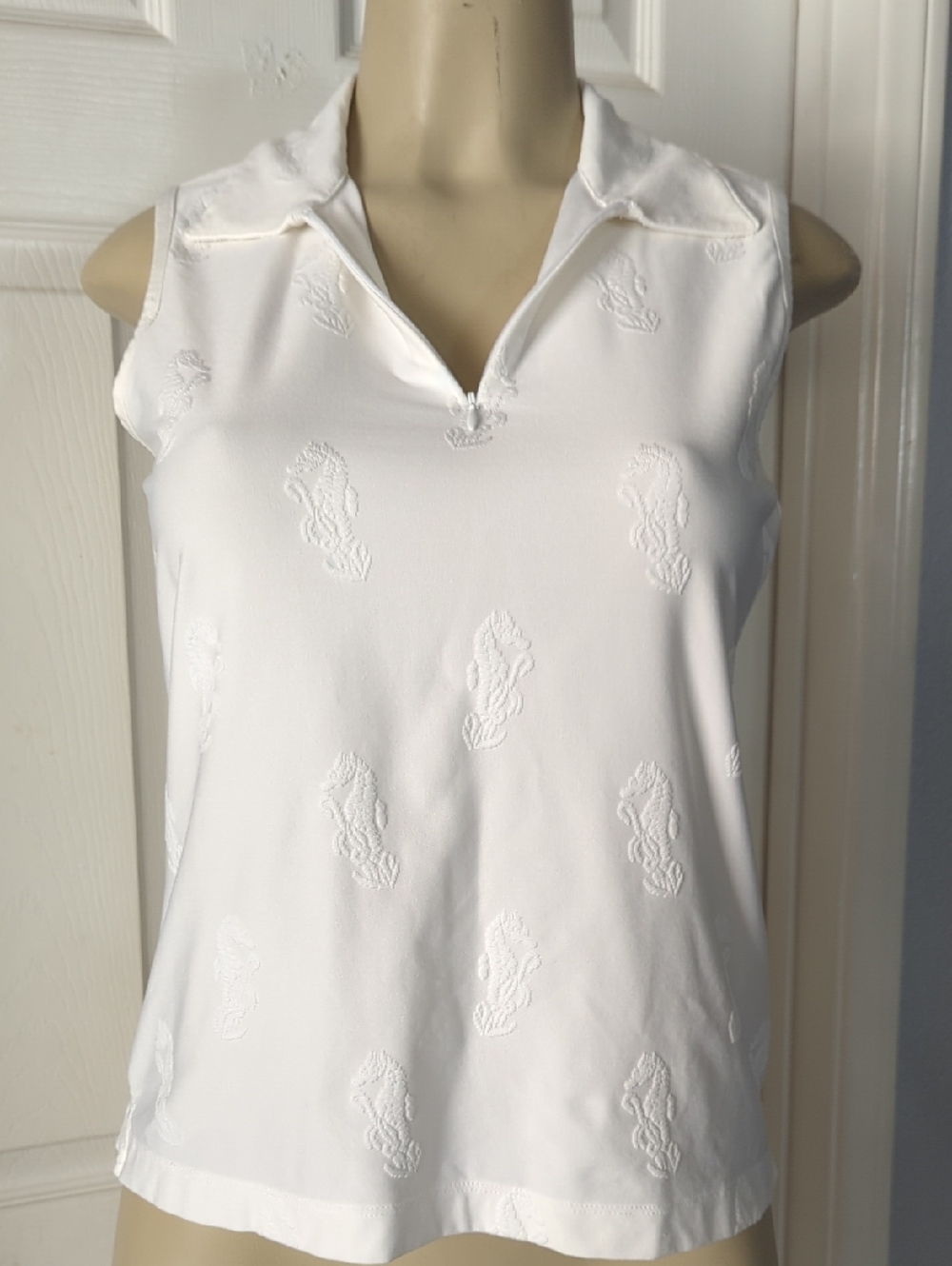EP Pro Polo Top with Subtle Logo Detail designed for women's golf sportswear